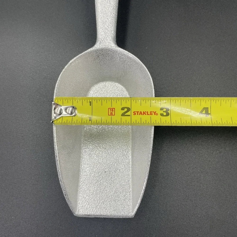 4-Ounce Aluminum Utility Scoop with Flat Bottom for Ice Flour Candy